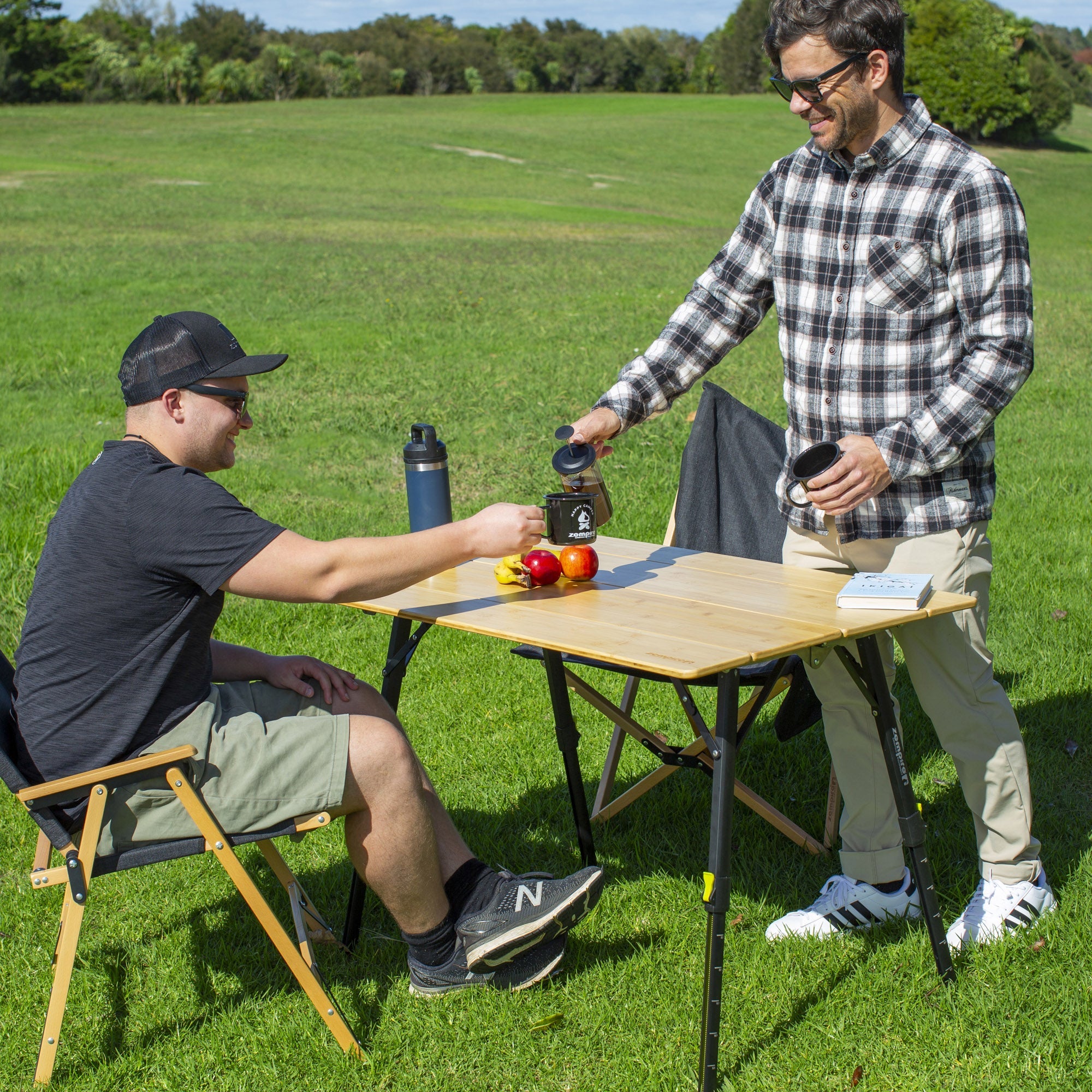 Zempire Kitpac Pro Large Bamboo Camp Table