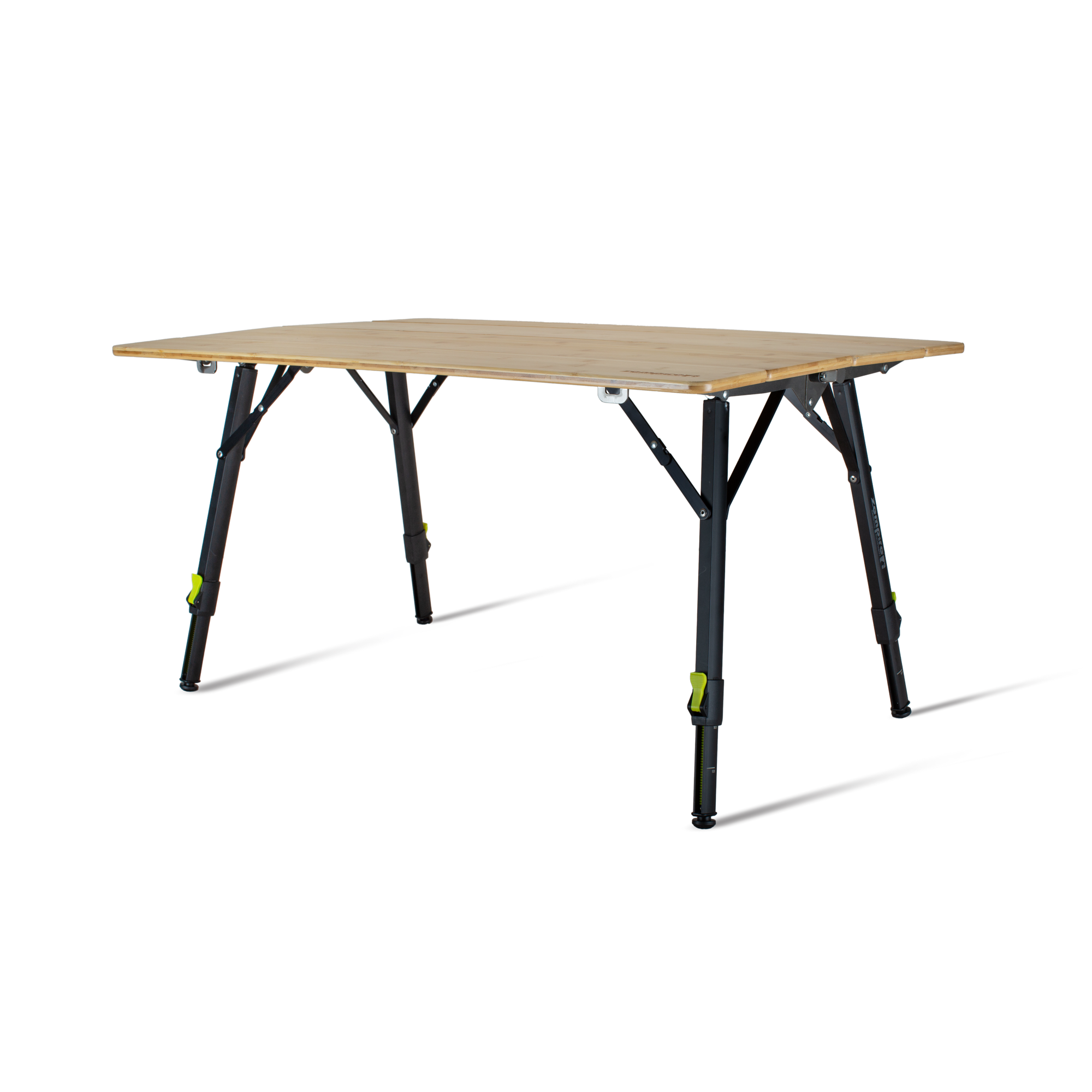 Zempire Kitpac Pro Large Bamboo Camp Table INDIVIDUAL LEG ADJUSTMENTS