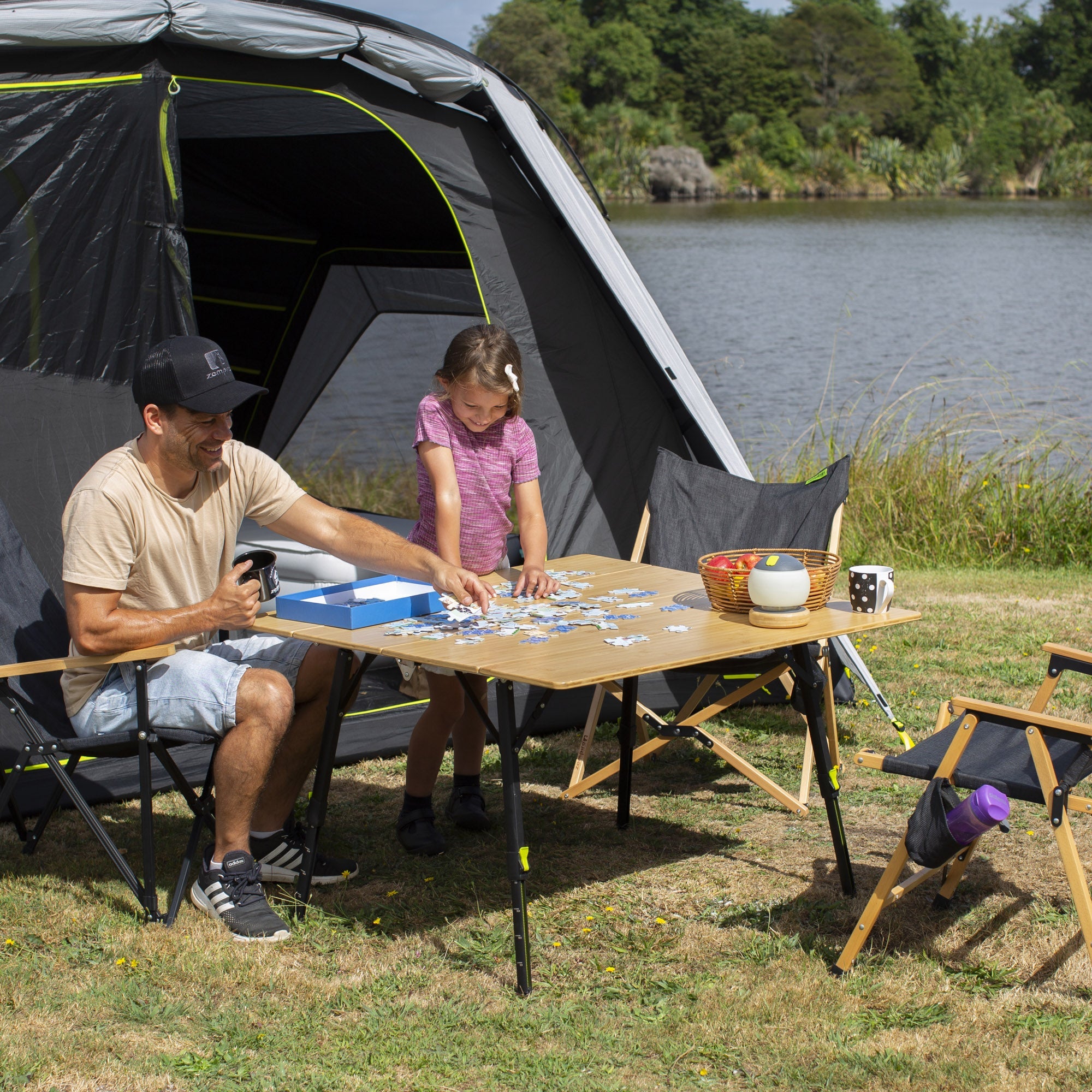Zempire Kitpac Pro X-Large Bamboo Camp Table
